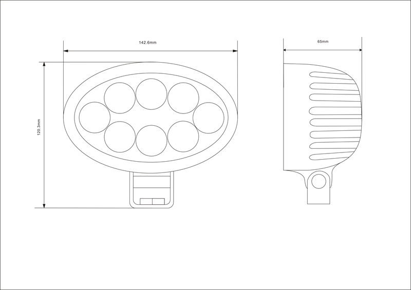 led driving light size