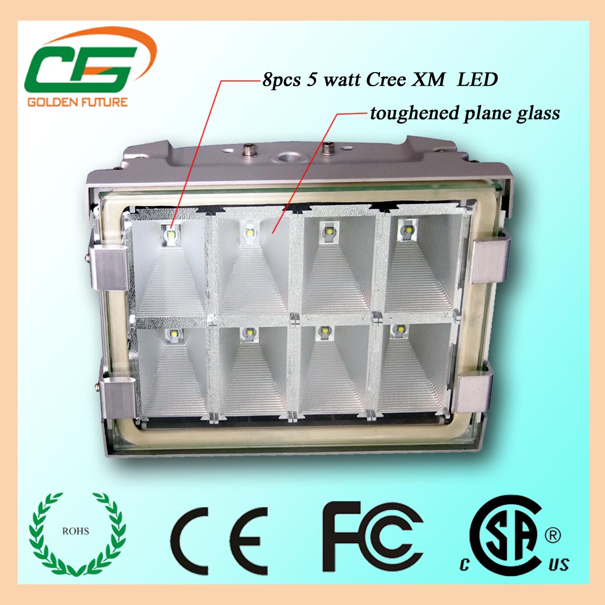40w outdoor led gas station explosion proof light