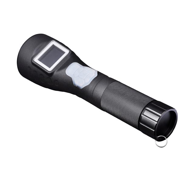 DFC-05 HD video camera led police flashligh with LCD screen