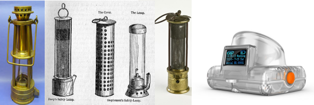 coal mining safety lamp